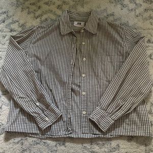 3 FOR $15 - Vintage Cropped Plaid Shirt